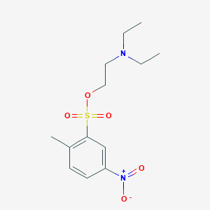 molecular formula C13H20N2O5S B5048695 2-(diethylamino)ethyl 2-methyl-5-nitrobenzenesulfonate 