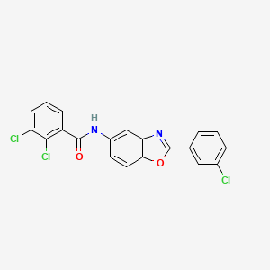 2,3-dichloro-N-[2-(3-chloro-4-methylphenyl)-1,3-benzoxazol-5-yl]benzamide