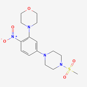 4-{5-[4-(methylsulfonyl)-1-piperazinyl]-2-nitrophenyl}morpholine