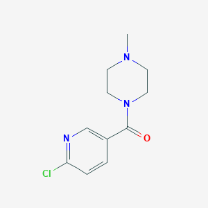 molecular formula C11H14ClN3O B504876 1-(6-Chloropyridine-3-carbonyl)-4-methylpiperazine CAS No. 64614-50-2