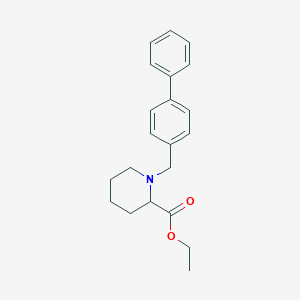 ethyl 1-(4-biphenylylmethyl)-2-piperidinecarboxylate