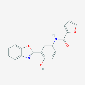 molecular formula C18H12N2O4 B504877 N-[3-(1,3-benzoxazol-2-yl)-4-hydroxyphenyl]-2-furamide 