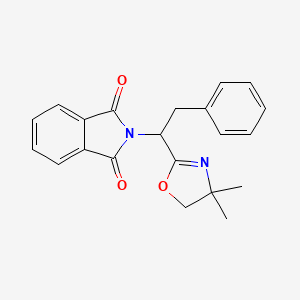 molecular formula C21H20N2O3 B5048792 2-[1-(4,4-DIMETHYL-4,5-DIHYDRO-1,3-OXAZOL-2-YL)-2-PHENYLETHYL]-2,3-DIHYDRO-1H-ISOINDOLE-1,3-DIONE 