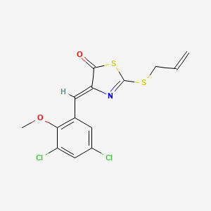 2-(allylthio)-4-(3,5-dichloro-2-methoxybenzylidene)-1,3-thiazol-5(4H)-one