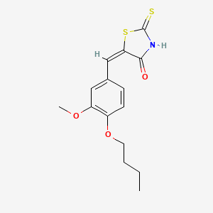 5-(4-butoxy-3-methoxybenzylidene)-2-thioxo-1,3-thiazolidin-4-one