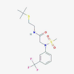 N~1~-[2-(tert-butylthio)ethyl]-N~2~-(methylsulfonyl)-N~2~-[3-(trifluoromethyl)phenyl]glycinamide