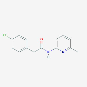 molecular formula C14H13ClN2O B504883 2-(4-chlorophenyl)-N-(6-methylpyridin-2-yl)acetamide CAS No. 349429-81-8