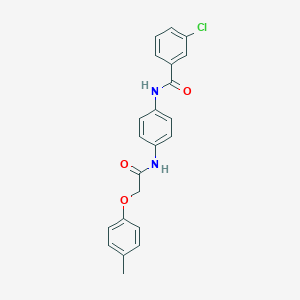 3-chloro-N-(4-{[(4-methylphenoxy)acetyl]amino}phenyl)benzamide