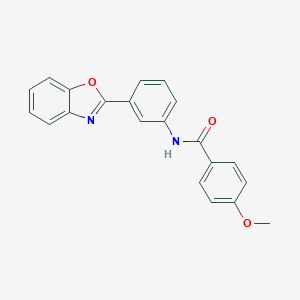 molecular formula C21H16N2O3 B504892 N-[3-(1,3-benzoxazol-2-yl)phenyl]-4-methoxybenzamide 