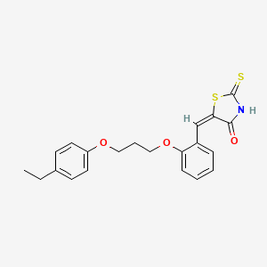5-{2-[3-(4-ethylphenoxy)propoxy]benzylidene}-2-thioxo-1,3-thiazolidin-4-one