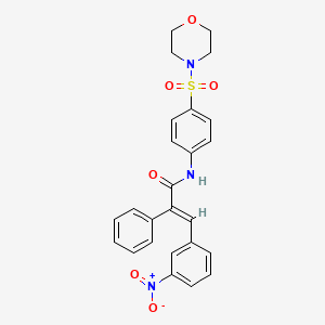 N-[4-(4-morpholinylsulfonyl)phenyl]-3-(3-nitrophenyl)-2-phenylacrylamide