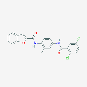 N-{4-[(2,5-dichlorobenzoyl)amino]-2-methylphenyl}-1-benzofuran-2-carboxamide