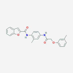 N-(2-methyl-4-{[(3-methylphenoxy)acetyl]amino}phenyl)-1-benzofuran-2-carboxamide