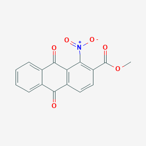 molecular formula C16H9NO6 B5049012 methyl 1-nitro-9,10-dioxo-9,10-dihydro-2-anthracenecarboxylate 