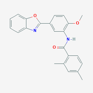 N-[5-(1,3-benzoxazol-2-yl)-2-methoxyphenyl]-2,4-dimethylbenzamide