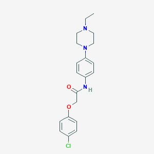 molecular formula C20H24ClN3O2 B504907 2-(4-chlorophenoxy)-N-[4-(4-ethylpiperazin-1-yl)phenyl]acetamide 
