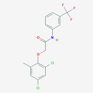 molecular formula C16H12Cl2F3NO2 B5049098 2-(2,4-dichloro-6-methylphenoxy)-N-[3-(trifluoromethyl)phenyl]acetamide 