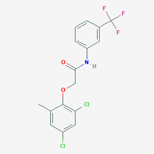 2-(2,4-dichloro-6-methylphenoxy)-N-[3-(trifluoromethyl)phenyl]acetamide