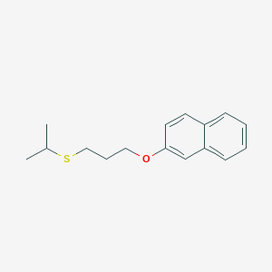 molecular formula C16H20OS B5049126 2-[3-(isopropylthio)propoxy]naphthalene 