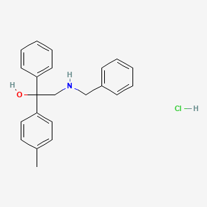 molecular formula C22H24ClNO B5049139 2-(benzylamino)-1-(4-methylphenyl)-1-phenylethanol hydrochloride 