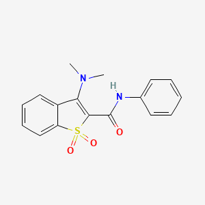 molecular formula C17H16N2O3S B5049153 3-(dimethylamino)-N-phenyl-1-benzothiophene-2-carboxamide 1,1-dioxide 