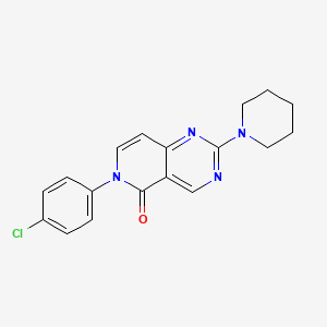 molecular formula C18H17ClN4O B5049159 6-(4-chlorophenyl)-2-(1-piperidinyl)pyrido[4,3-d]pyrimidin-5(6H)-one 