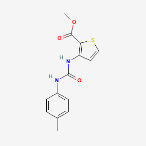 molecular formula C14H14N2O3S B5049163 methyl 3-({[(4-methylphenyl)amino]carbonyl}amino)-2-thiophenecarboxylate 