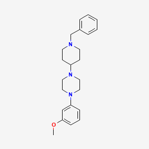 molecular formula C23H31N3O B5049167 1-(1-benzyl-4-piperidinyl)-4-(3-methoxyphenyl)piperazine 