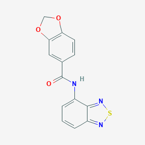 N-(2,1,3-benzothiadiazol-4-yl)-1,3-benzodioxole-5-carboxamide