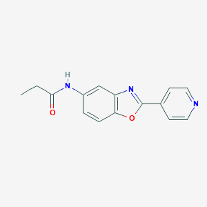 N-[2-(pyridin-4-yl)-1,3-benzoxazol-5-yl]propanamide