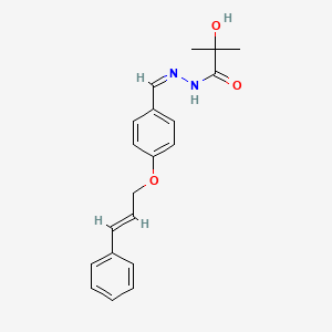 molecular formula C20H22N2O3 B5049247 2-hydroxy-2-methyl-N'-{4-[(3-phenyl-2-propen-1-yl)oxy]benzylidene}propanohydrazide 