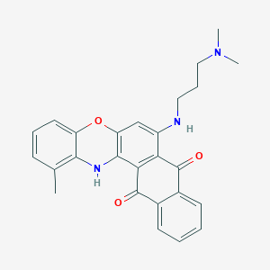 7-{[3-(dimethylamino)propyl]amino}-1-methyl-8H-naphtho[2,3-a]phenoxazine-8,13(14H)-dione