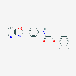 molecular formula C22H19N3O3 B504928 2-(2,3-dimethylphenoxy)-N-(4-[1,3]oxazolo[4,5-b]pyridin-2-ylphenyl)acetamide 