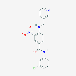 N-(3-chlorophenyl)-3-nitro-4-[(3-pyridinylmethyl)amino]benzamide