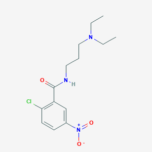 molecular formula C14H20ClN3O3 B5049296 2-chloro-N-[3-(diethylamino)propyl]-5-nitrobenzamide 