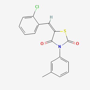 5-(2-chlorobenzylidene)-3-(3-methylphenyl)-1,3-thiazolidine-2,4-dione