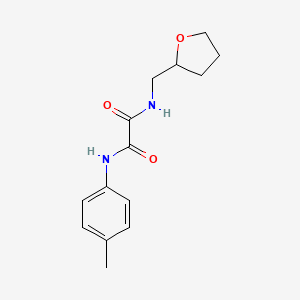 molecular formula C14H18N2O3 B5049318 N-(4-methylphenyl)-N'-(tetrahydro-2-furanylmethyl)ethanediamide 