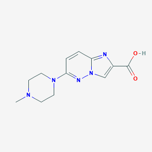 molecular formula C12H15N5O2 B504935 6-(4-Methylpiperazin-1-yl)imidazo[1,2-b]pyridazine-2-carboxylic acid 