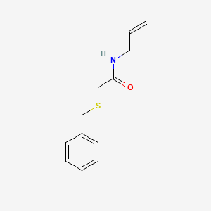 molecular formula C13H17NOS B5049351 N-allyl-2-[(4-methylbenzyl)thio]acetamide 