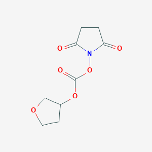 molecular formula C9H11NO6 B504937 2,5-Dioxopyrrolidin-1-yl tetrahydrofuran-3-yl carbonate 