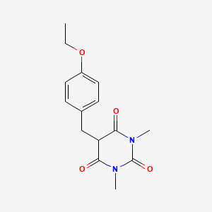 molecular formula C15H18N2O4 B5049380 5-(4-ethoxybenzyl)-1,3-dimethyl-2,4,6(1H,3H,5H)-pyrimidinetrione 