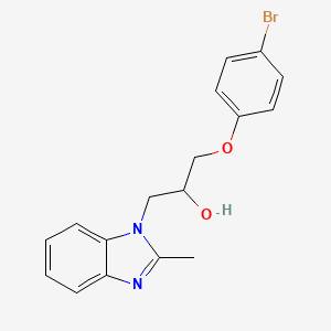 molecular formula C17H17BrN2O2 B5049388 1-(4-bromophenoxy)-3-(2-methyl-1H-benzimidazol-1-yl)-2-propanol 