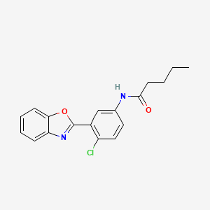 N-[3-(1,3-benzoxazol-2-yl)-4-chlorophenyl]pentanamide