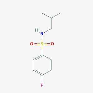 molecular formula C10H14FNO2S B504940 4-fluoro-N-(2-methylpropyl)benzenesulfonamide CAS No. 330467-35-1