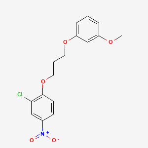 molecular formula C16H16ClNO5 B5049463 2-chloro-1-[3-(3-methoxyphenoxy)propoxy]-4-nitrobenzene 