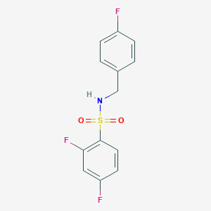 2,4-difluoro-N-(4-fluorobenzyl)benzenesulfonamide