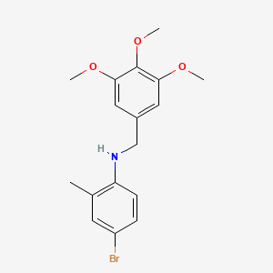 (4-bromo-2-methylphenyl)(3,4,5-trimethoxybenzyl)amine