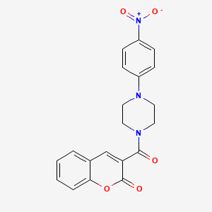 3-{[4-(4-nitrophenyl)-1-piperazinyl]carbonyl}-2H-chromen-2-one