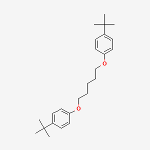 molecular formula C25H36O2 B5049524 1,1'-[1,5-pentanediylbis(oxy)]bis(4-tert-butylbenzene) 