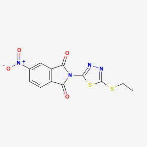 2-[5-(ethylthio)-1,3,4-thiadiazol-2-yl]-5-nitro-1H-isoindole-1,3(2H)-dione